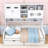 Wooden Daybed with Shelves and 2 Drawers-1443420128-1443420143