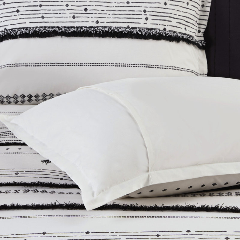 Housse de couette Style - Double / Grand coton, Housse de couette pour grand lit + 2 taies décora