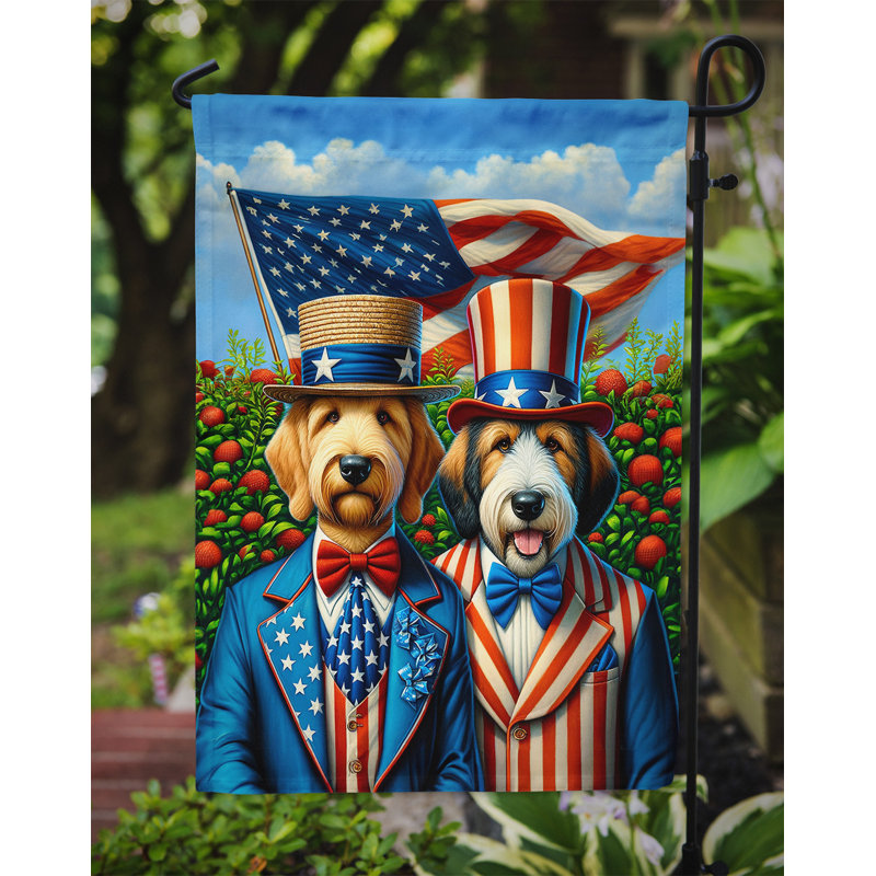 Drapeau All American Garden, Chien à loutre