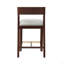 Tabouret de comptoir rembourré en bois Patricia-348330605