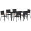 7 Piece Garden Dining Set Poly Rattan-21127486