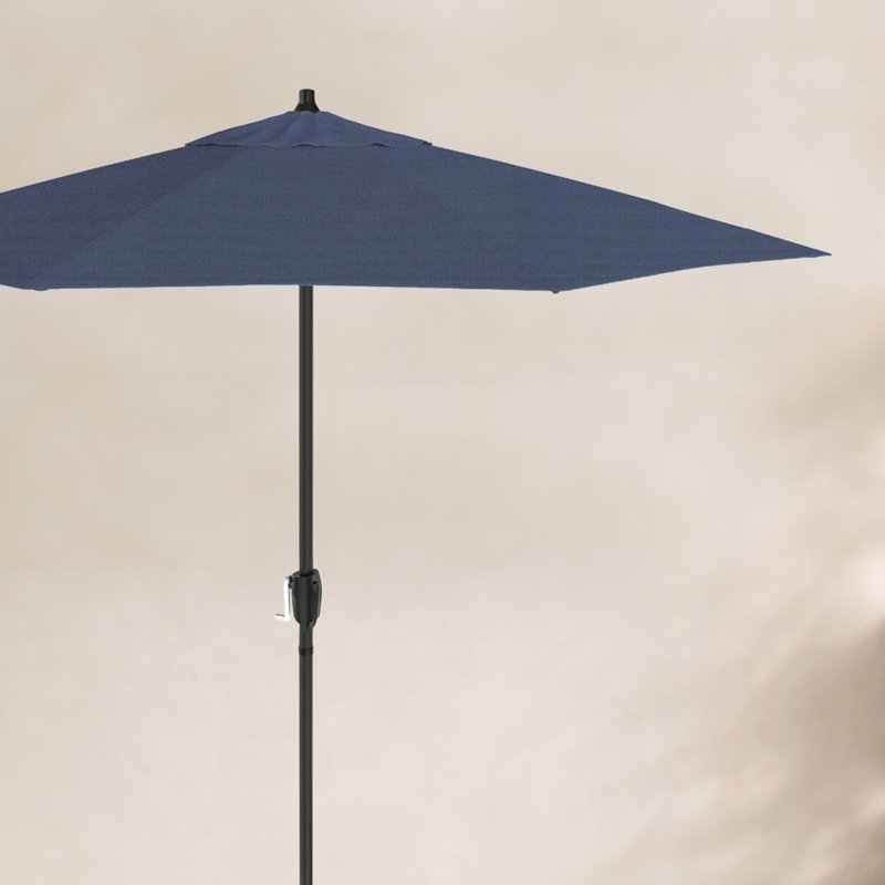Parasol de marché avec manivelle 86,3 po Marilee, Bleu marine