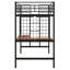 Lit mezzanine en métal avec bureau Dilana-1011321430