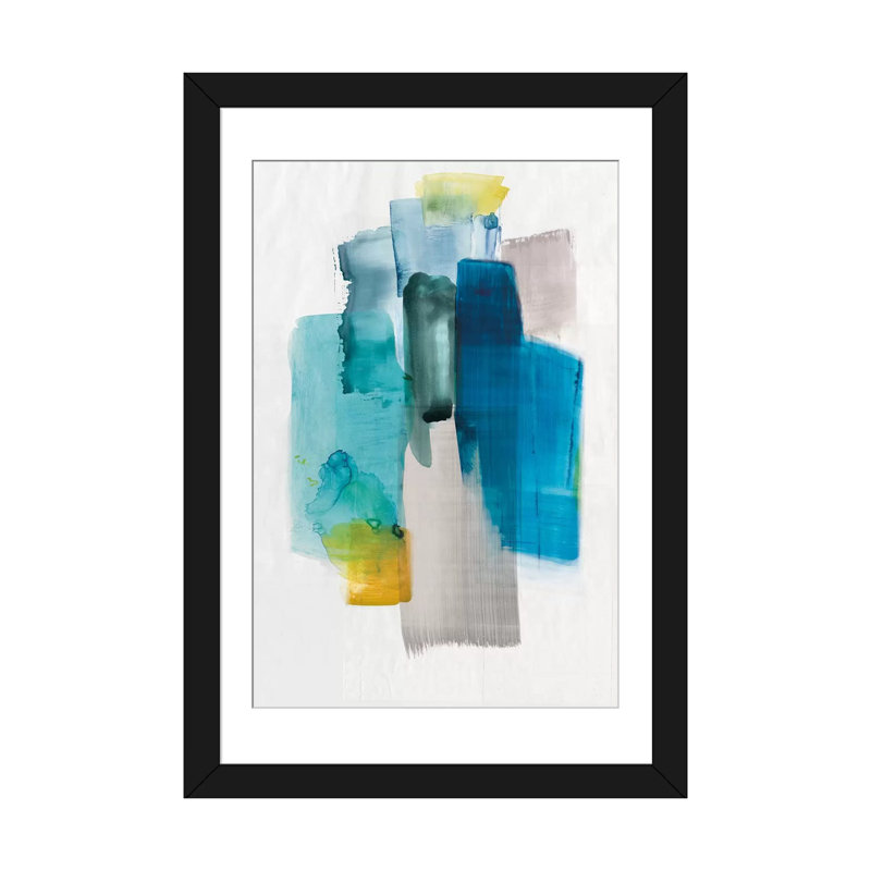 «Paper Magic», reproduction sur toile, H 24 po x l 16 po x P 1 po, Papier d'art encadré noir, Blanc