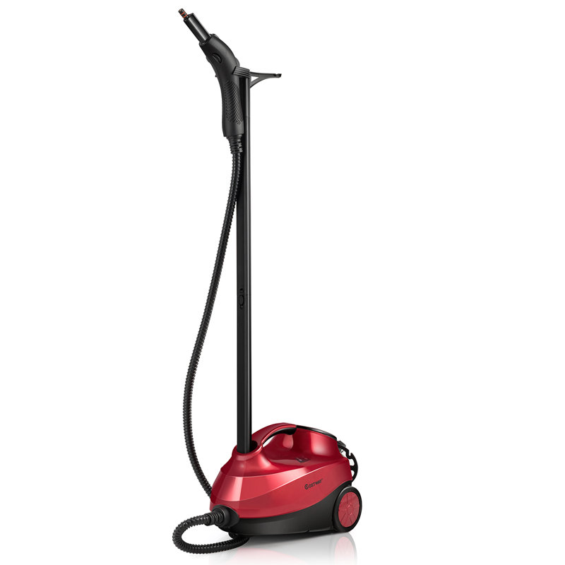 Costway Cordless Bagless Robotic Vacuum, Red