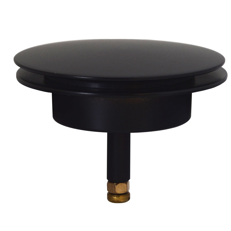 1-1/2" Replacement Trim for Cable Drive Bathtub leg Drain Waste & Overflow Assemblies, Matte Black