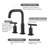 Widespread 2-handle Bathroom Faucet with Drain Assembly-96327393