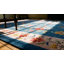 Tapis art déco chinois clair en laine antique