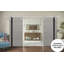 Porte de grange double robuste avec | Planum 0040 noir mat avec verre blanc | Ensemble de 13 cintres lourds pour rail | Portes intérieures à panneau plein - Rail argenté-110334439-110334434