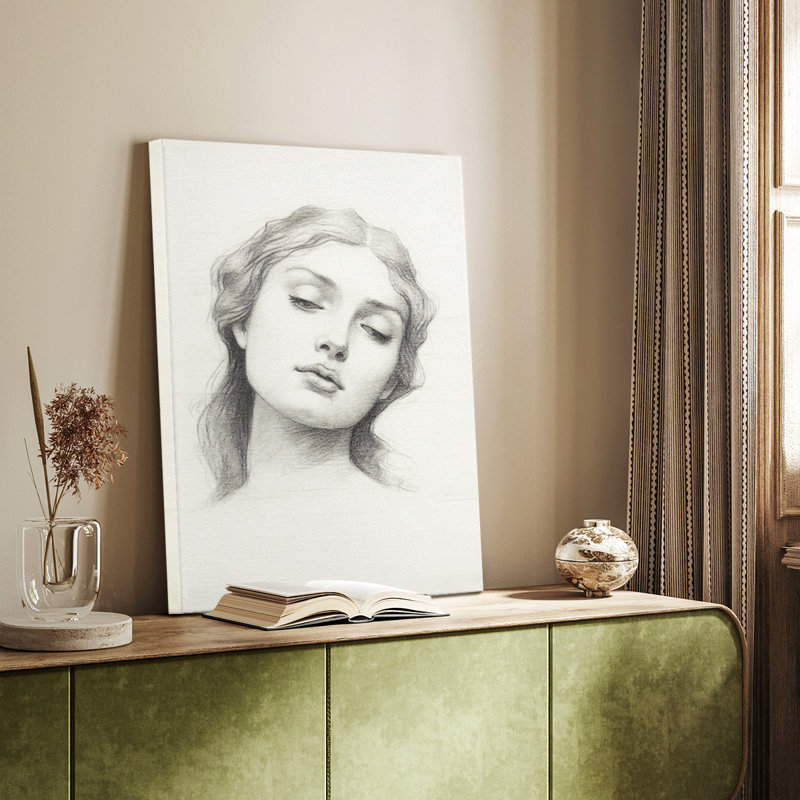 «Vintage Sketch LX» sur, H 49 po x l 33 po, Wrapped Canvas