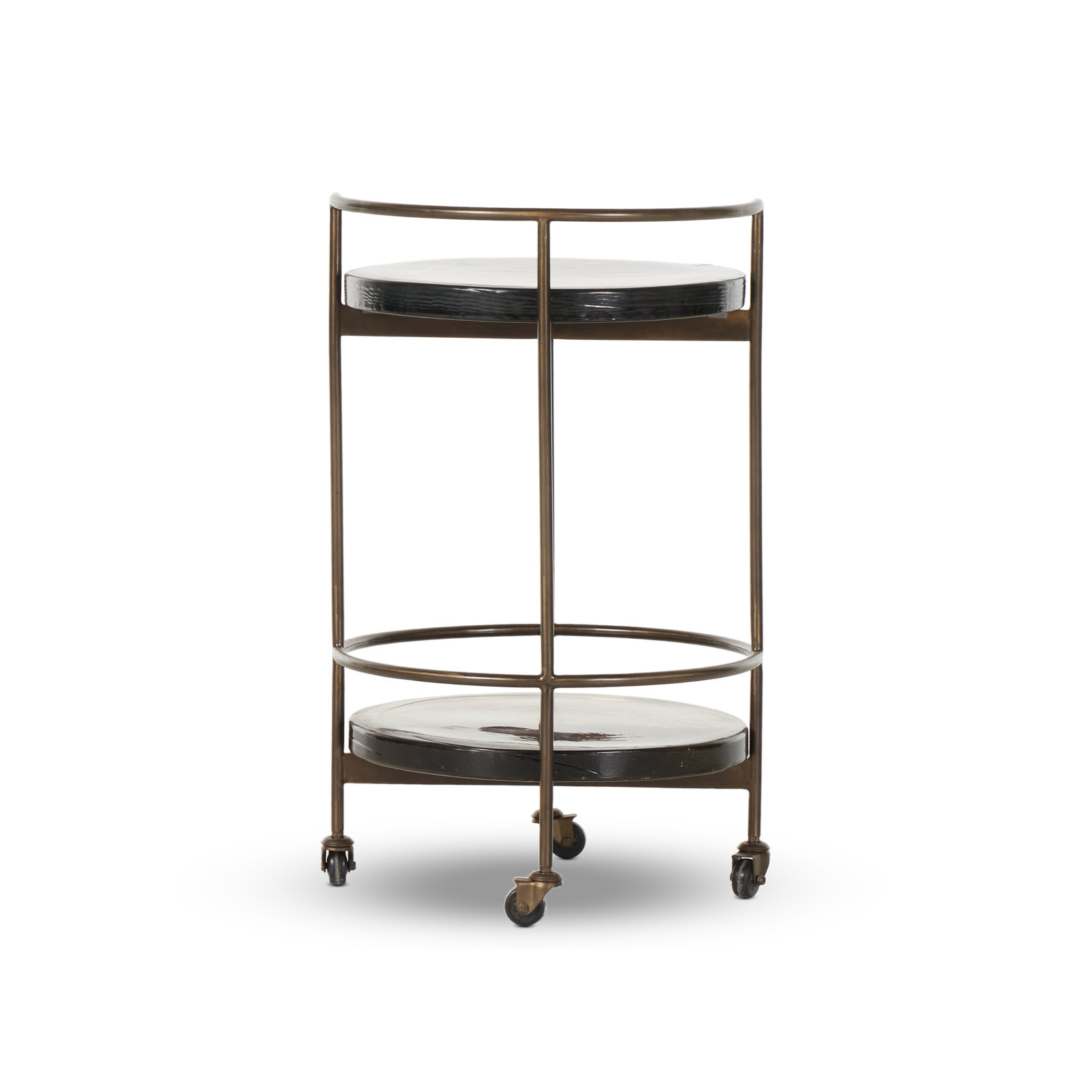 Alline Bar Cart, Smoked Brown