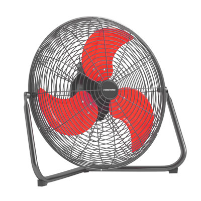 20 Inch Floor Fan Pro Series - High Velocity Floor Fan for Commercial, Residential, Warehouse, Covered Patio, Shop, Garage, Barn, 3 Speed 360-Degree Tilt 5300 CFM UL Safety Listed