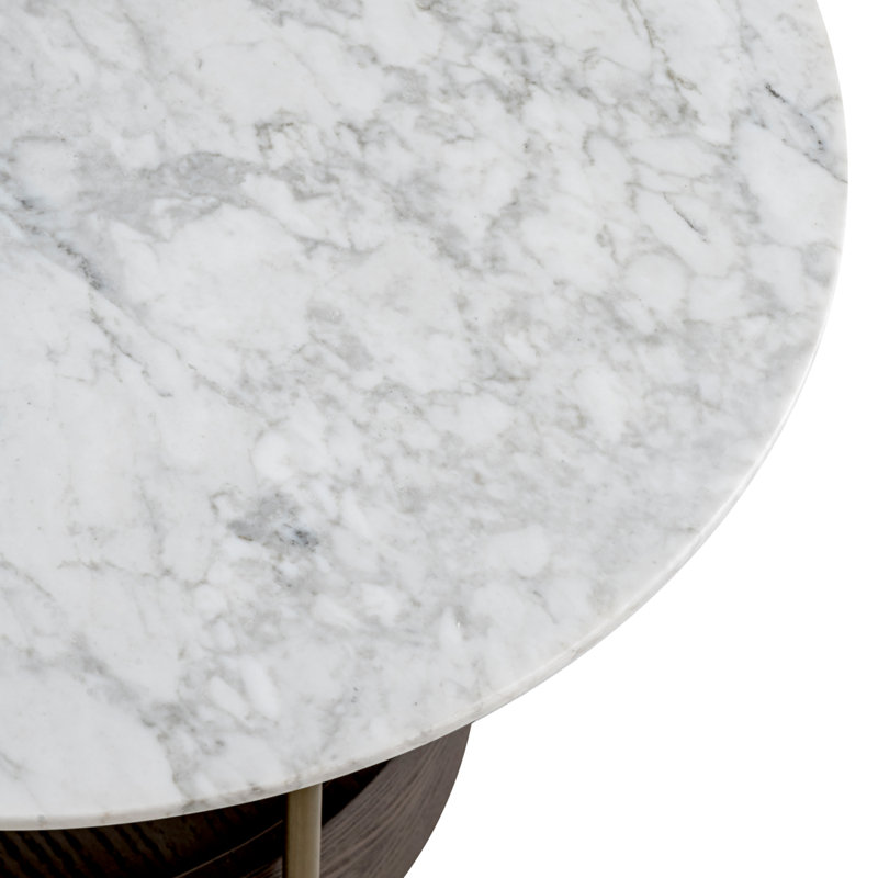Side Table Faye Brushed Brass Finish - Base