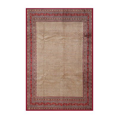 Tapis oriental rouge / beige
