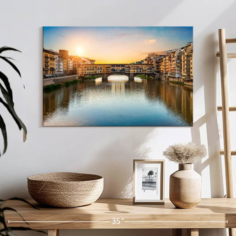 Lilie Ponte Vecchio Bridge, H 16 po x l 24 po