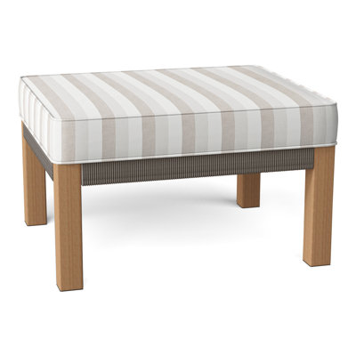 Hudson Rectangle Outdoor Sunbrella® Ottoman Patio Ottoman