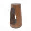 Table d'appoint d'extérieur, table de bout à conception creuse, tabouret de jardin pour patio, table d'appoint décorative pour terrasse de balcon sur la plage, béton léger, texture semblable au bois