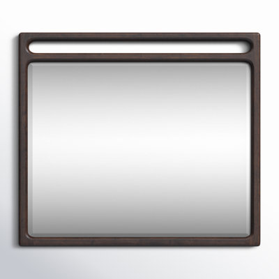 Rosy Solid Wood Rectangle Mirror