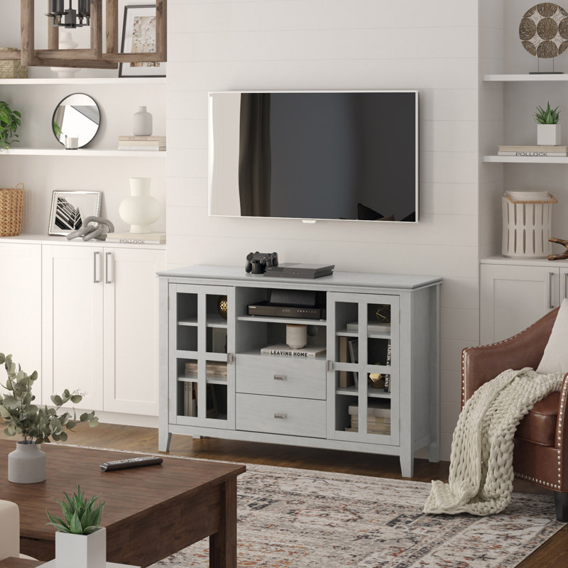 Artisan - Meuble télé haut, Gris clair