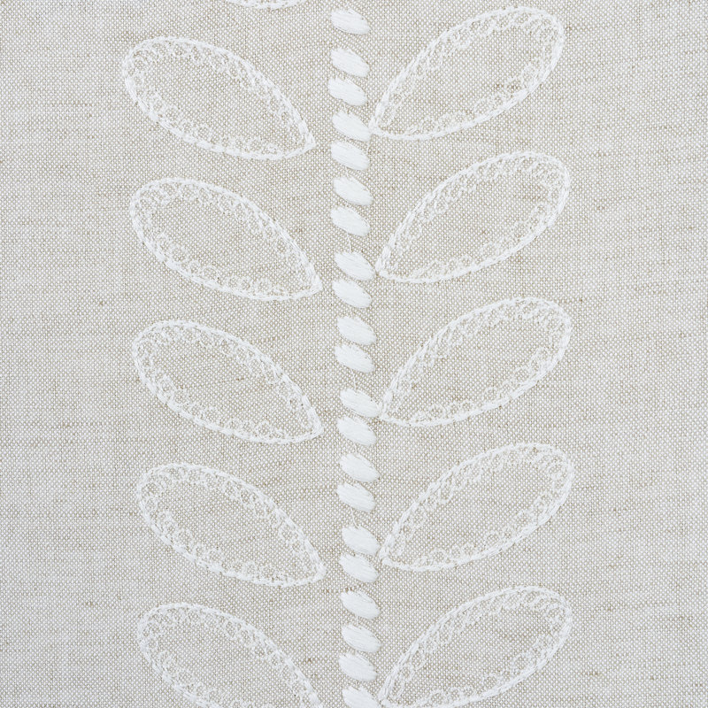Camile Embroidery Fabric, Natural