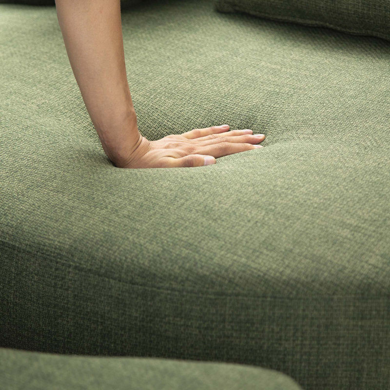 Alondria Upholstered 51.2'' Chair, Green Fabric