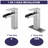 Contemporary Bathroom Faucet - Brushed Nickel Waterfall Single Handle With Pop Up Drain Elegant Deck Plate & Overflow