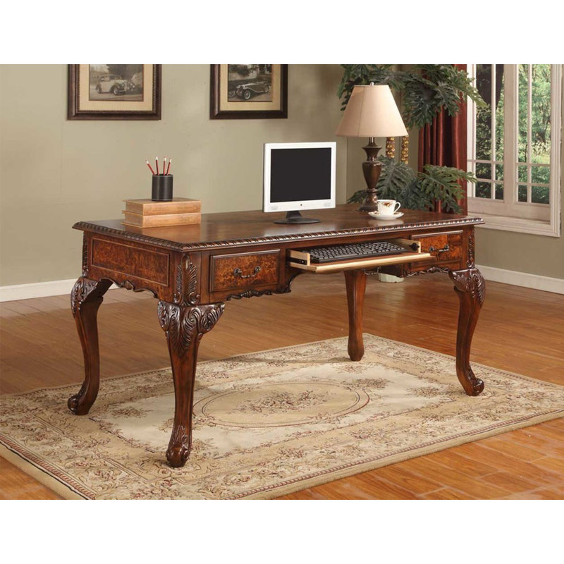 Viaan Solid Wood Executive Desk 
