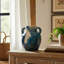 Vase décoratif en terre cuite avec motif texturé rustique et poignées doubles, décor contemporain élégant pour les espaces modernes-1679029246-1685629926