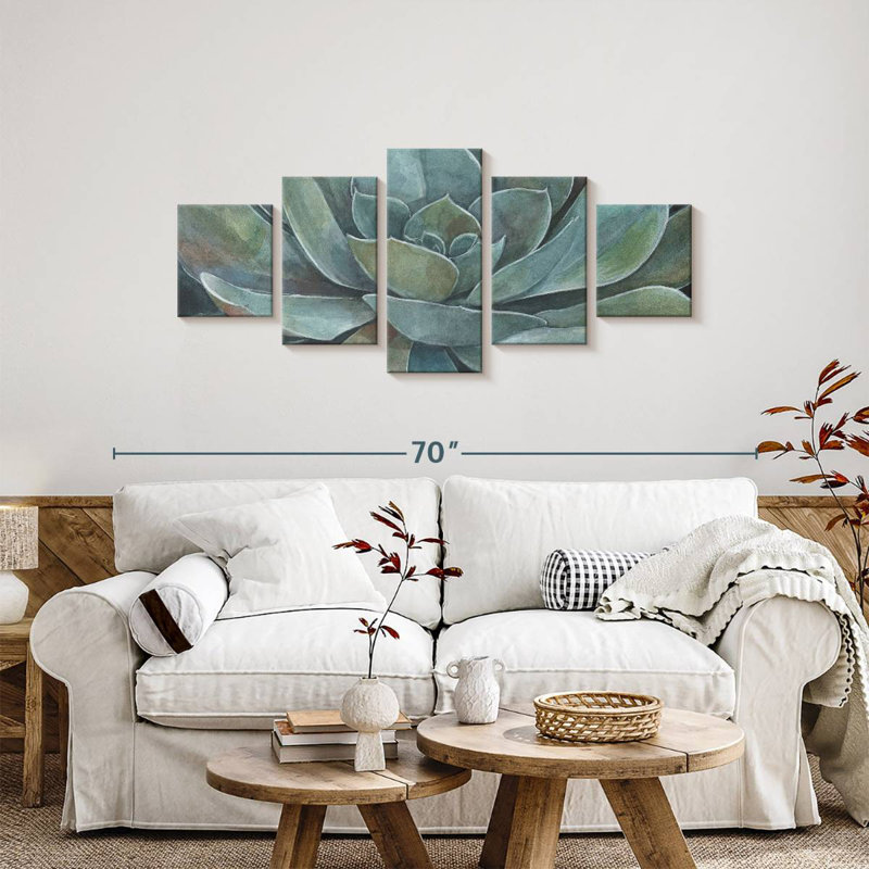 Harnek Rustic Succulent, 24" H x 55" W