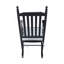 Chaise berçante en bois NOIR, sans passe-partout