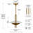 1-Light Adjustable Height Dimmable Pendant