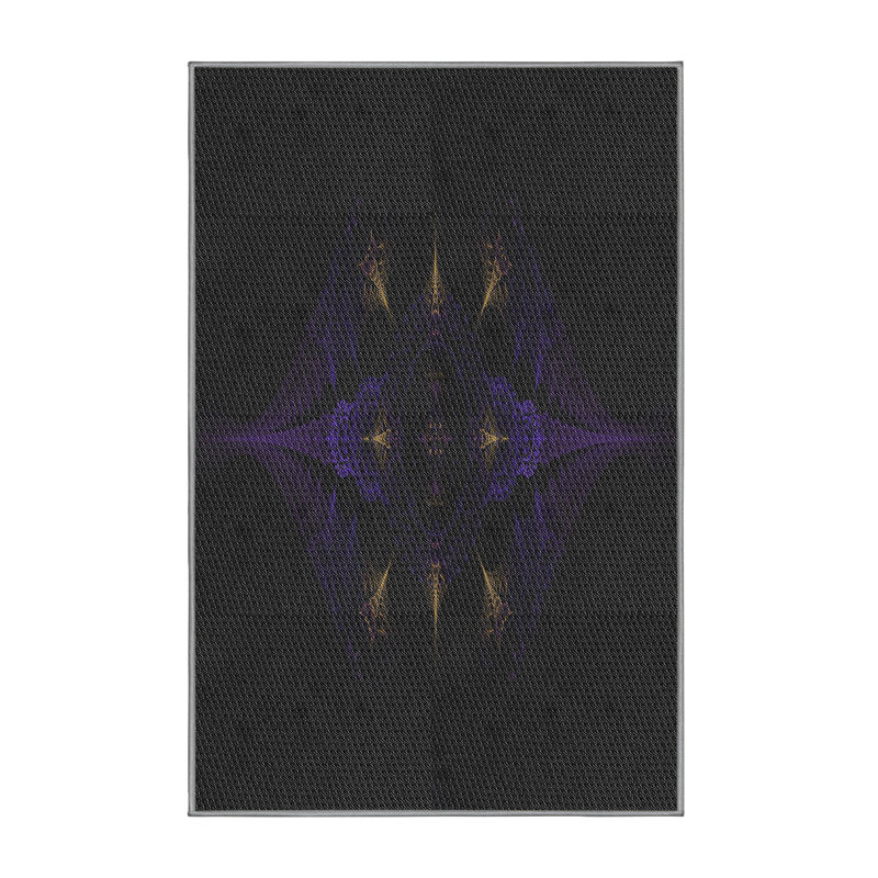 Tapis noir, Rectangle 5 pi x 7 pi