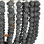Boho Rustic 3-Light Black Bead Pendant Lighting