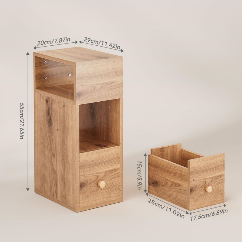 20cm W Bedside Table