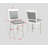 Charming Wooden Counter Height Chair With Linen Seat And Footrest For Stylish Living
