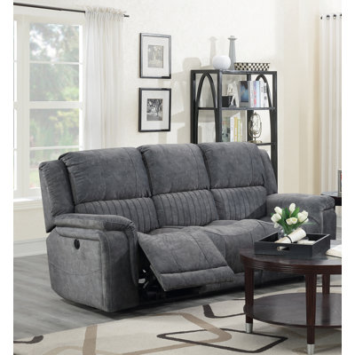 Khacheres 86'' Upholstered Reclining Sofa