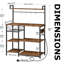 Industrial 4 Tier Smart Kitchen Bakers Storage Rack With Power Outlets