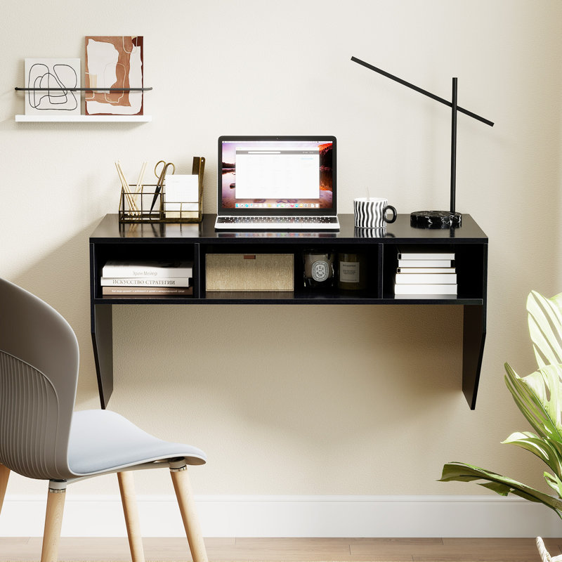 Bureau flottant Callini, Noir