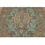 Tapis traditionnel turquoise vert médaillon 6 x 9