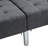 Breathable Linen Dark Gray For A Peaceful Atmosphere Convertible Couch Versatile Decor-337259581