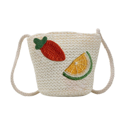Backpack Shoulder Bag Coin Purse Decorative Crossbody Bag Woven Straw Bag