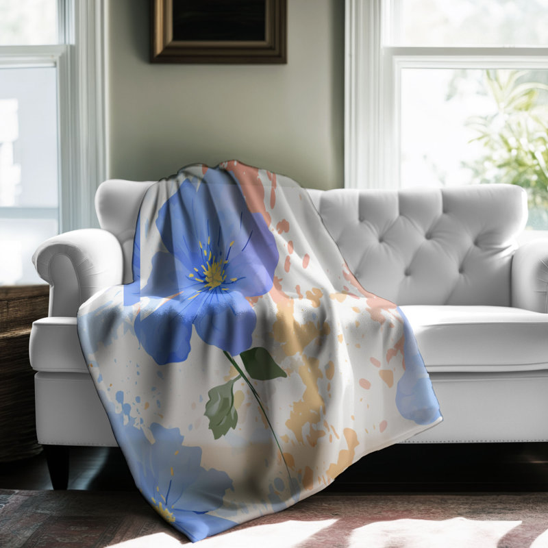Meadow Blossoms - 1 Piece Premium Blanket, Twin