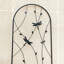 Barrière de jardin, treillis de jardin en métal 71 po x 19,7 po à treillis antirouille pour plantes grimpantes