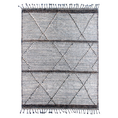 Moroccan Hand Knotted Area Rug