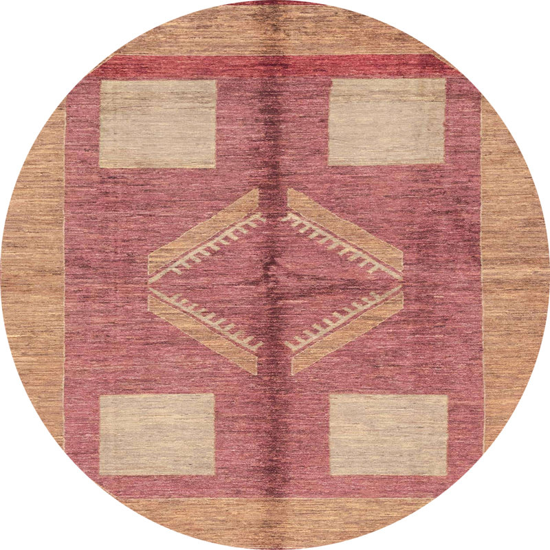 Tapis abstrait moderne 1548, Rond 7 pi