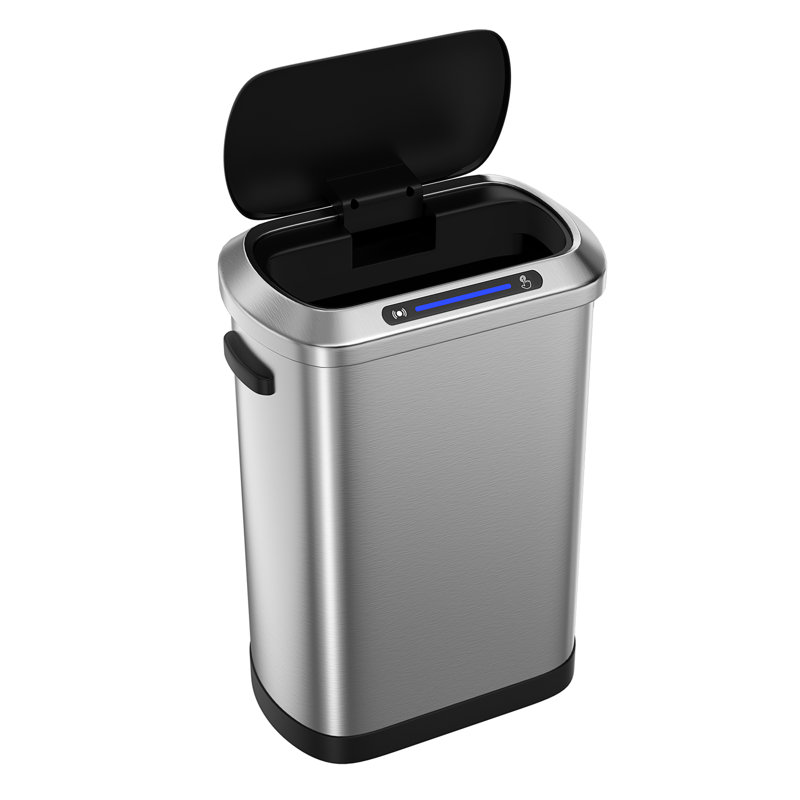 50L Smart Automatic Trash Cans -  Full Intelligent Sensor, Silver