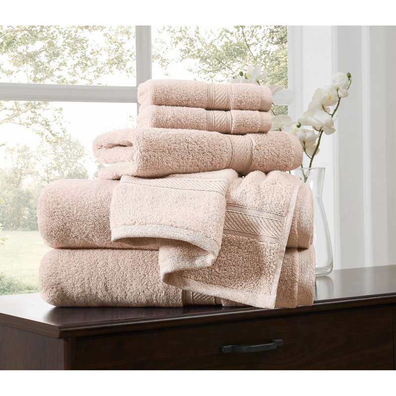  Regal Plush Towel Sets, Blush