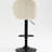 2 Bar Stools In Cream, Adjustable With Back And Foot Rest, Suited For Kitchen Pub Counter Heights Footrest Supplied, Meeting Requirements Of Height Users
