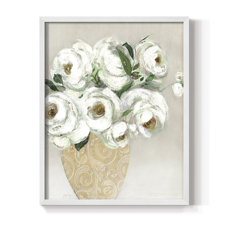 First Blush, reproduction encadrée - bois massif, H 21 po x l 17 po, Blanc