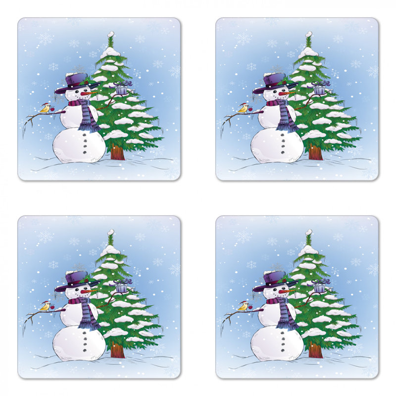 Square 4 Piece Coaster Set